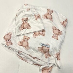 Posh Peanut Teddy Bear Swaddle Set